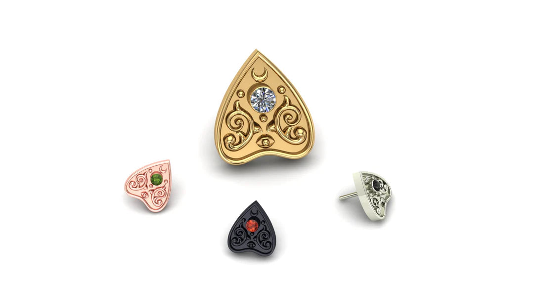 Planchette - Mushroom Body Jewelry - Laughing Buddha Studios SoCal