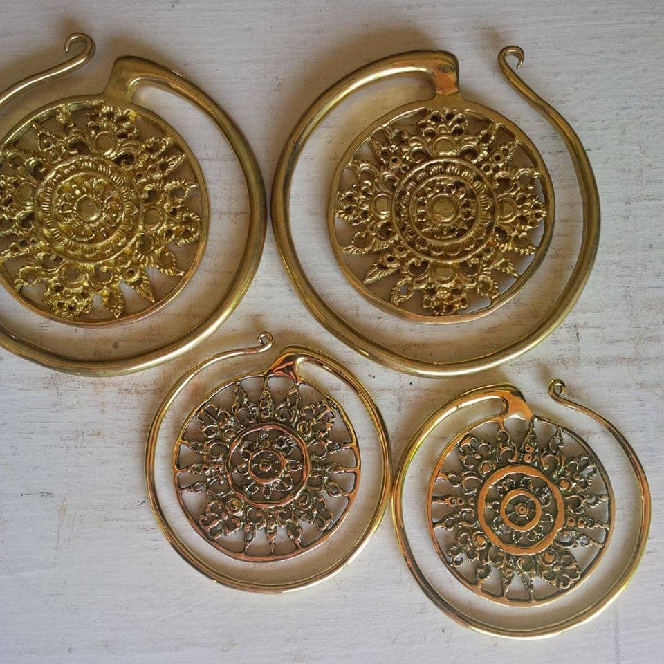 Solid Brass Puju Circles by Diablo Organics - Laughing Buddha Studios SoCal