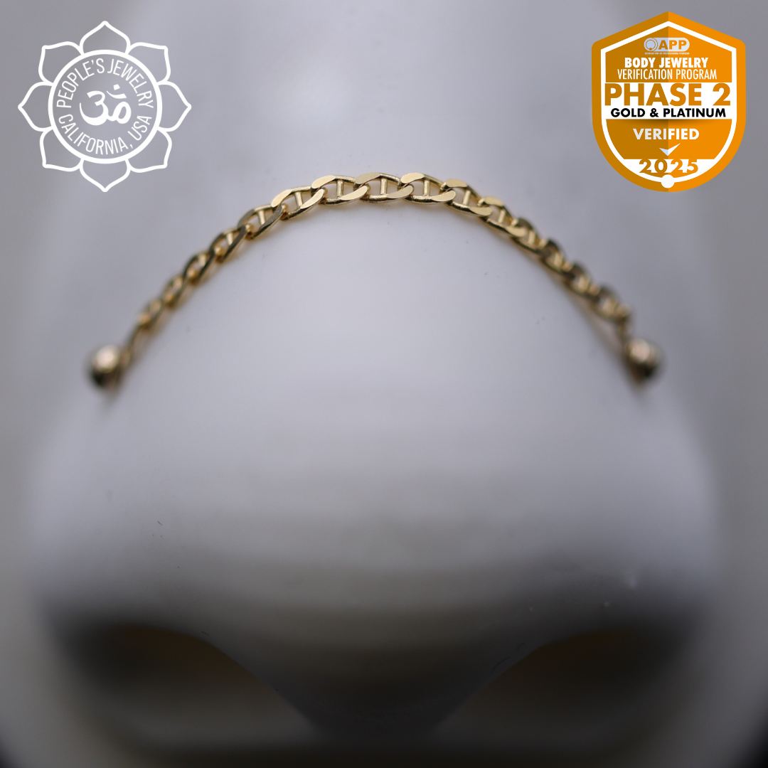 14k Yellow Gold Mariner Chain