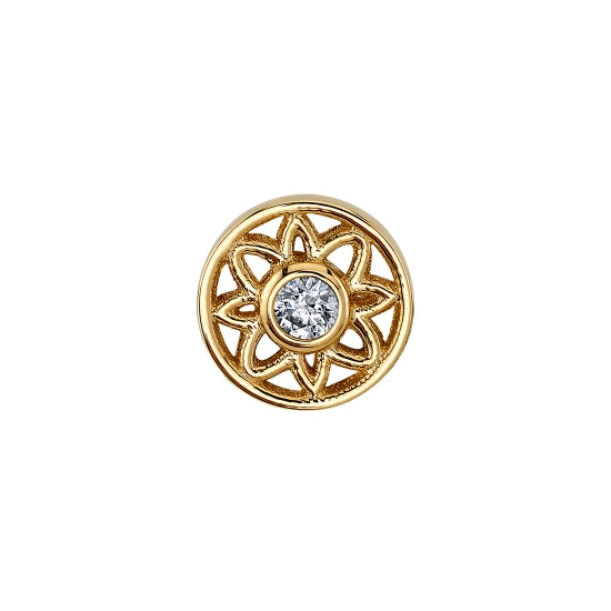 Yellow Gold Paloma Flower End by BVLA