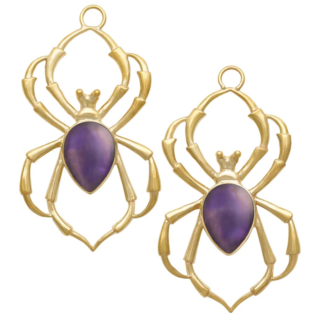 Brass Stone Arachnids by Diablo Organics - Laughing Buddha Studios SoCal