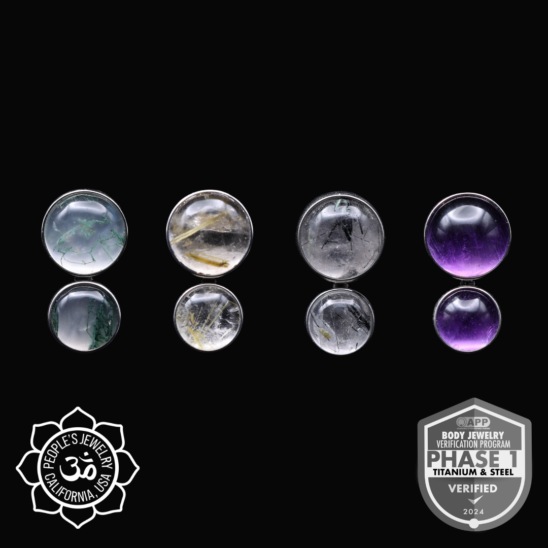 Natural Stone Two Gem Cluster - People's Jewelry