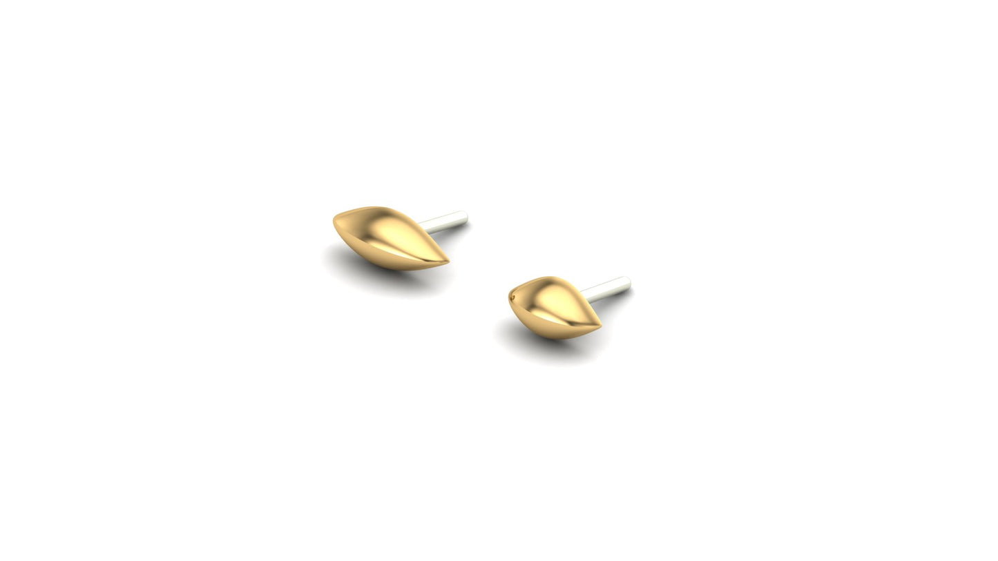 Pointed Oval - Mushroom Body Jewelry - Laughing Buddha Studios SoCal