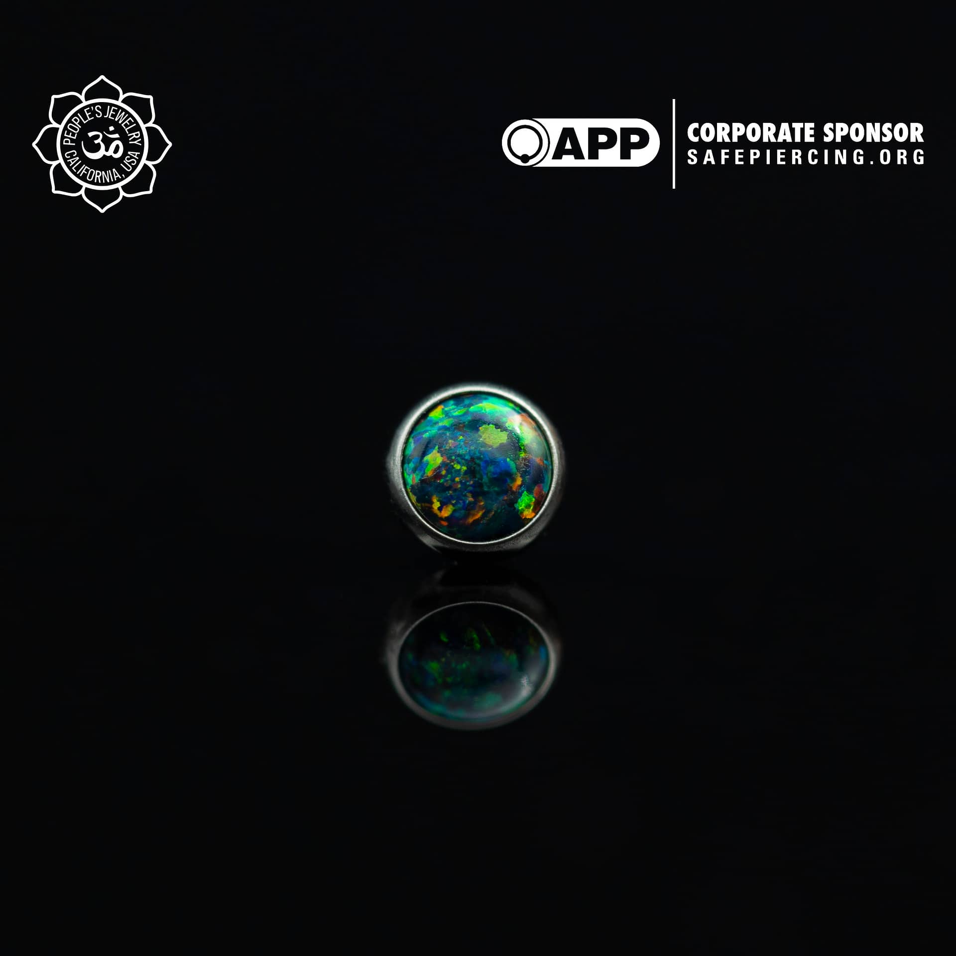 Threadless Opal Cabochon Ends by Peoples Jewelry (5mm) - Laughing Buddha Studios SoCal