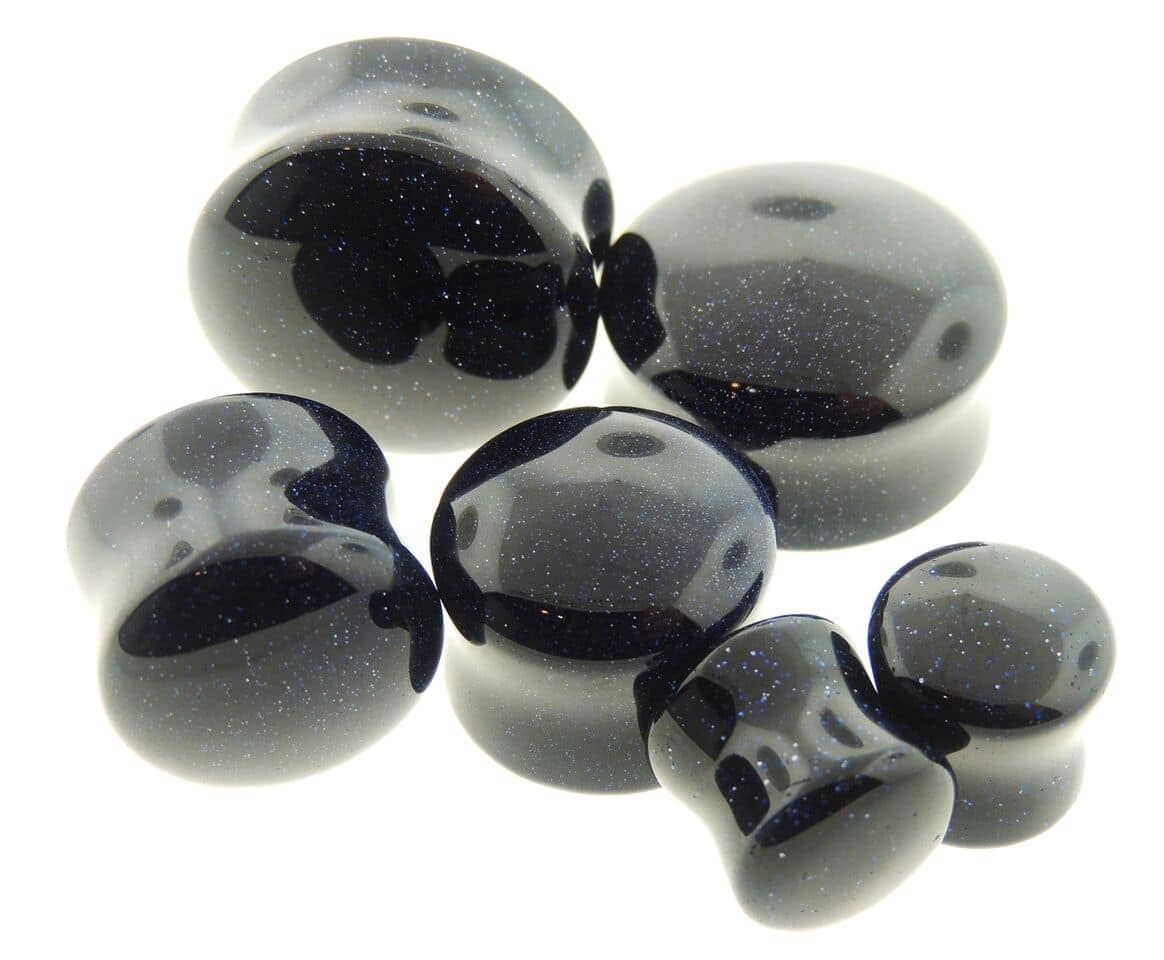 Blue Goldstone Plugs by Diablo Organics