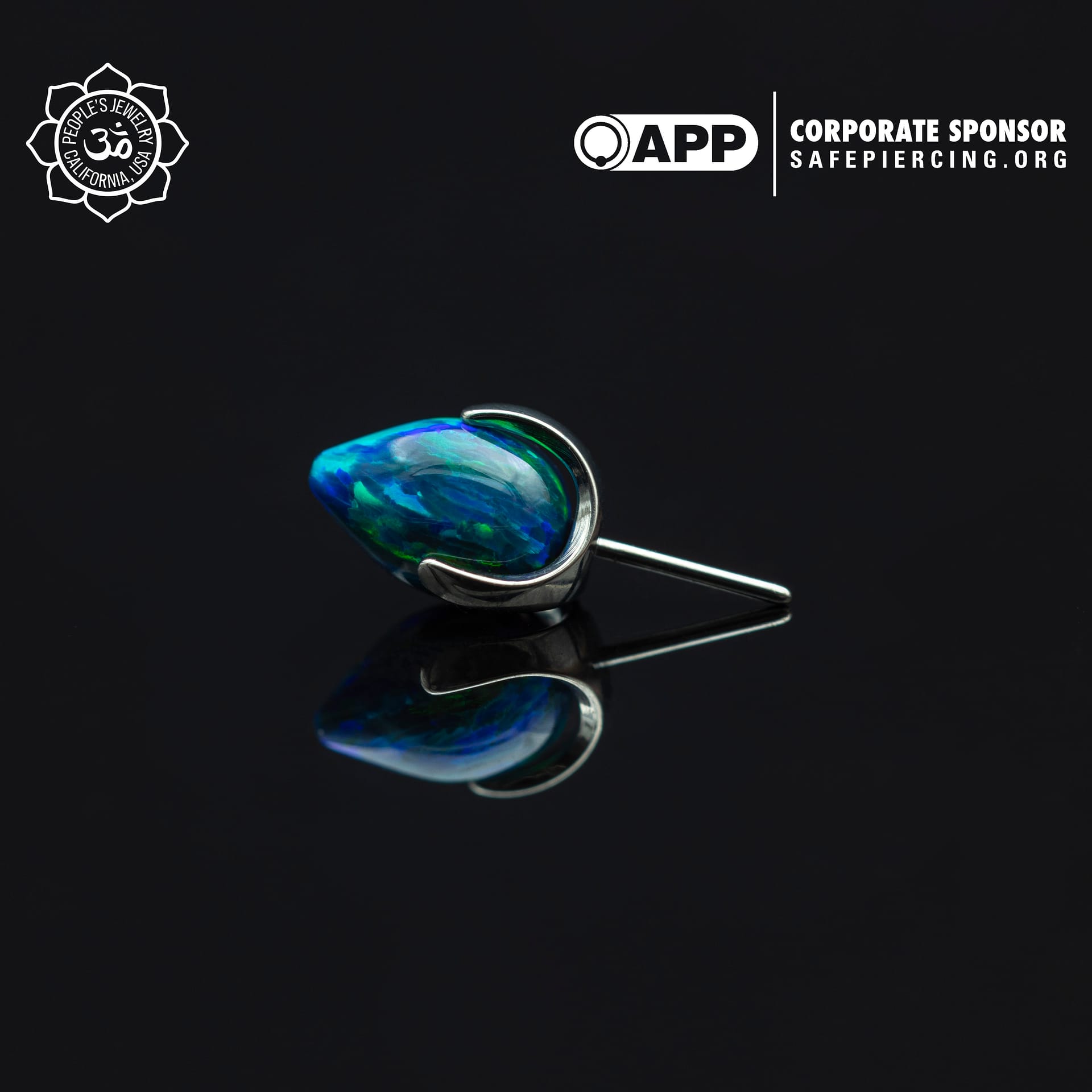 Threadless Claw-Set Opal Bullets by Peoples Jewelry - Laughing Buddha Studios SoCal