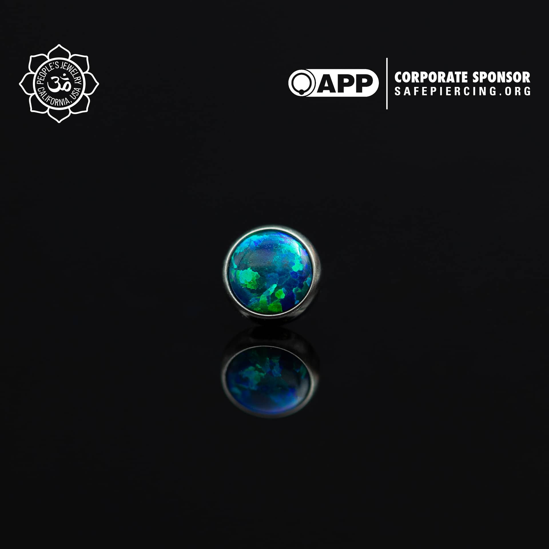 Threadless Opal Cabochon Ends by Peoples Jewelry (5mm) - Laughing Buddha Studios SoCal