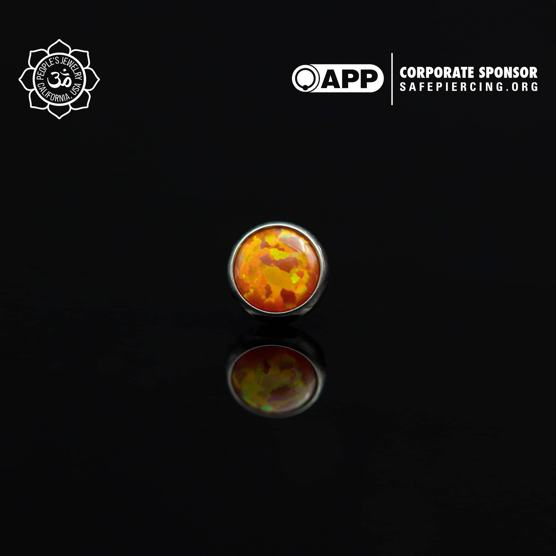 Threadless Opal Cabochon Ends by Peoples Jewelry (5mm) - Laughing Buddha Studios SoCal