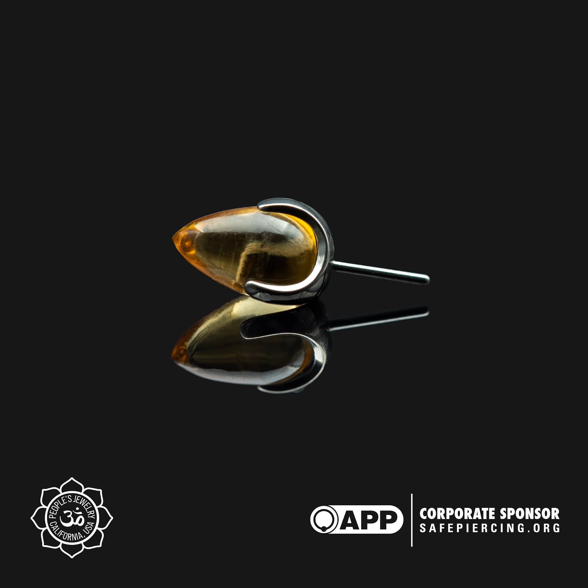 Claw-Set Natural Stone 4mm Bullets by Peoples Jewelry