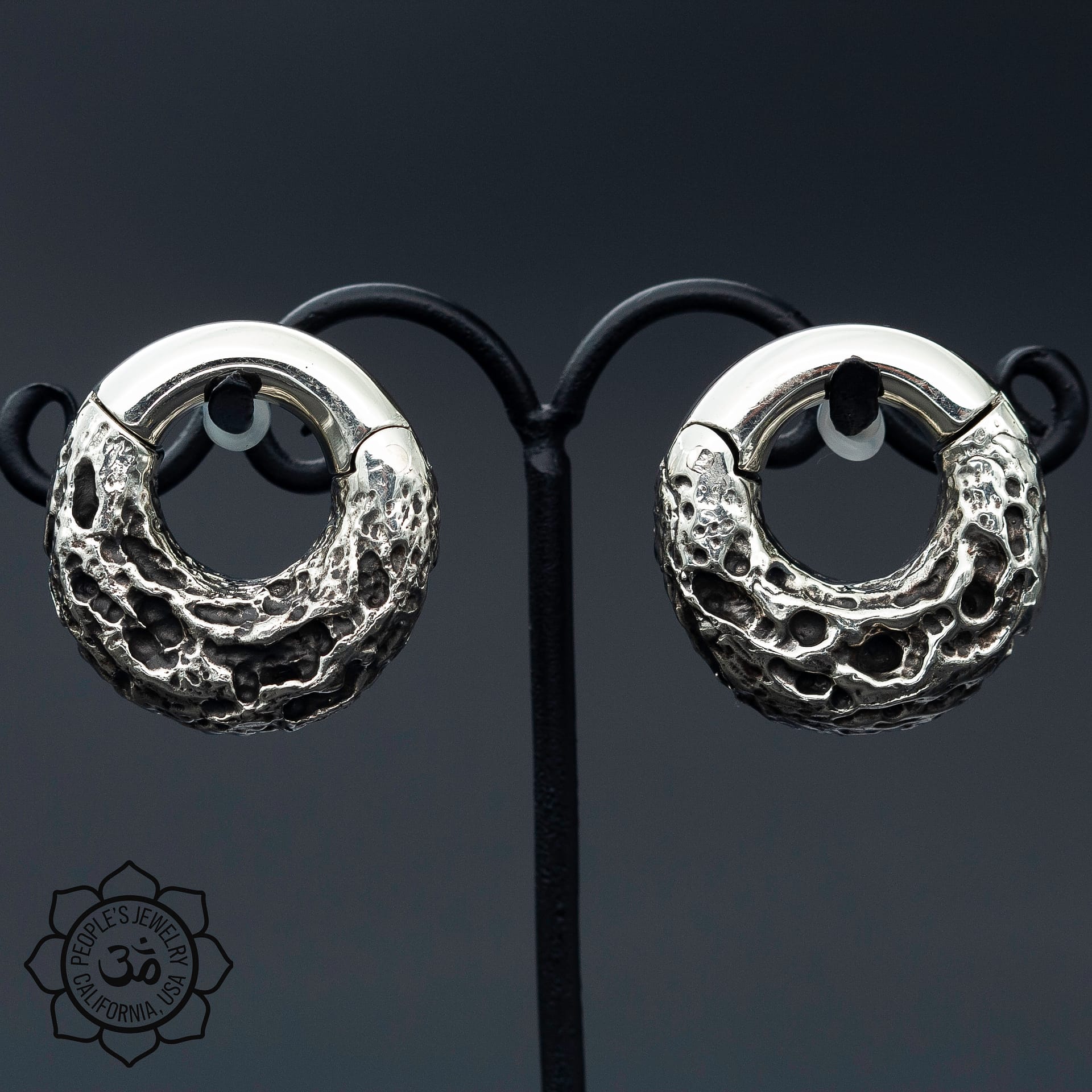 White brass crescent moon clickers