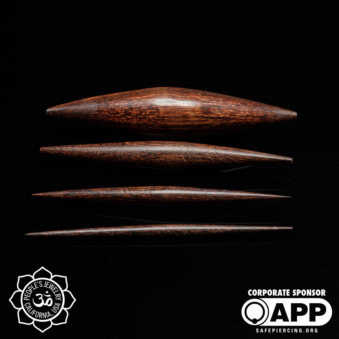 Dark Tamarind Wood Spikes by People's Jewelry