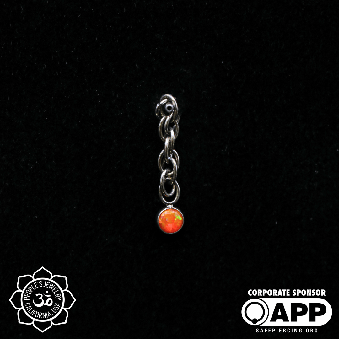 Gem Chain Dangles - People's Jewelry - Laughing Buddha Studios SoCal