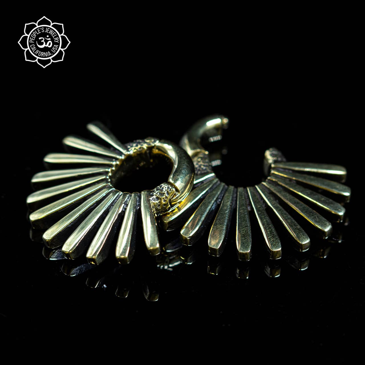 Fan clickers in Yellow Brass