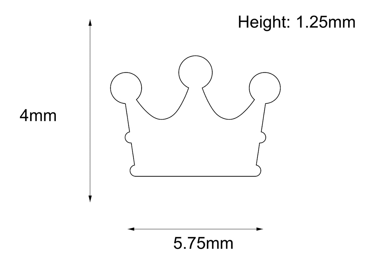 Threadless 18k Yellow Gold Crown End - Industrial Strength
