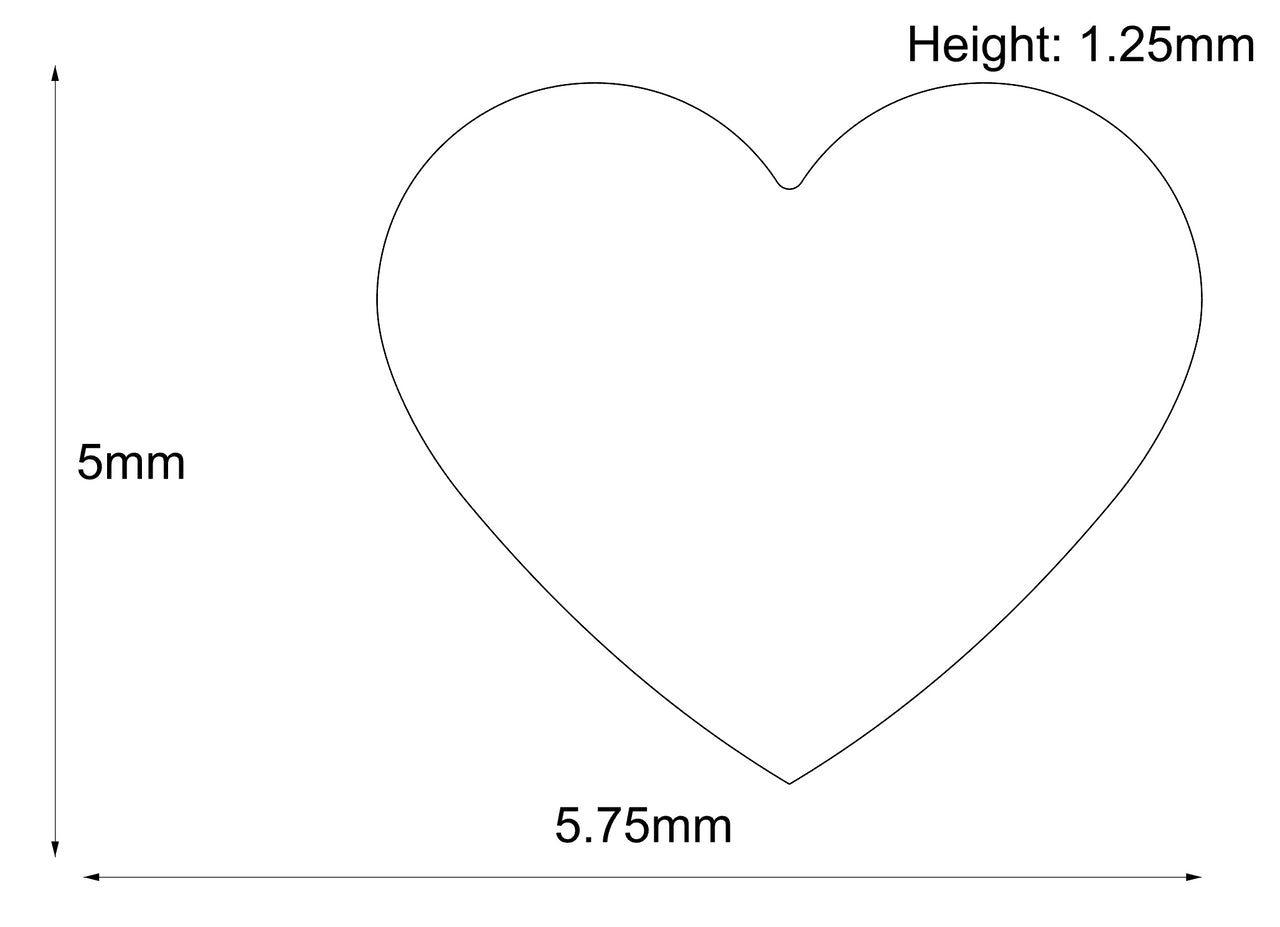 Threadless 18k Gold Stippled Heart Frame End #3 - Industrial Strength