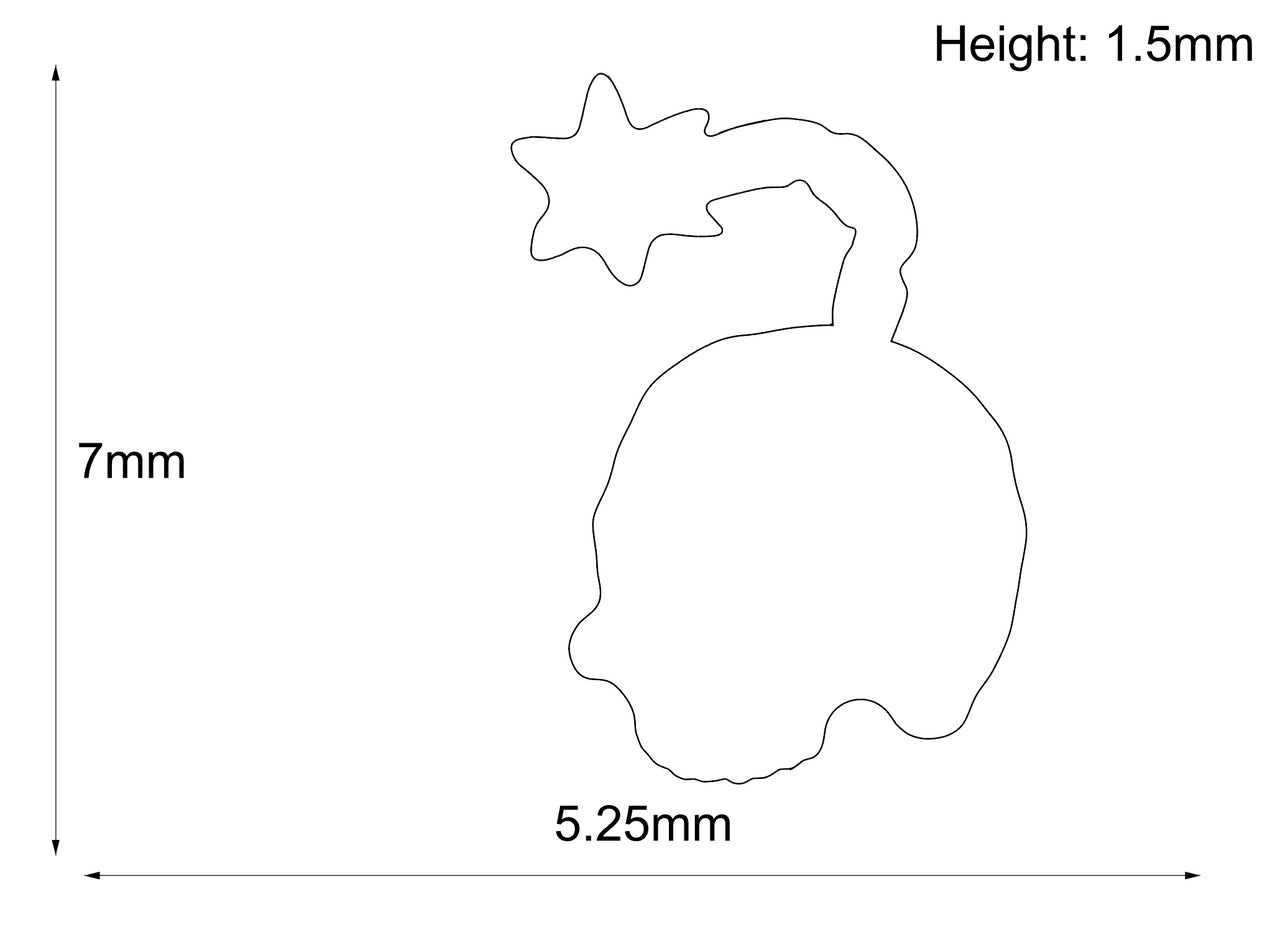 Threadless 18k Gold Skull Bomb End - Industrial Strength