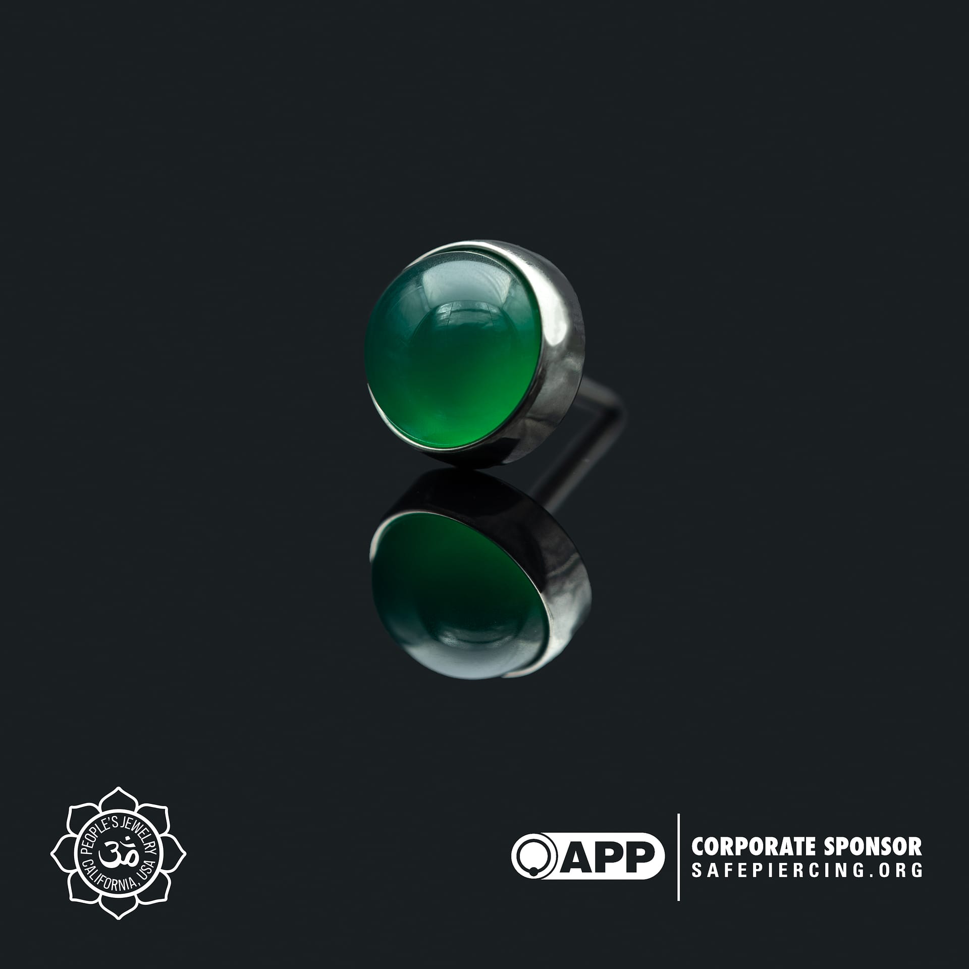 Threadless Genuine Stone Cabochons by Peoples Jewelry (5mm) - Laughing Buddha Studios SoCal