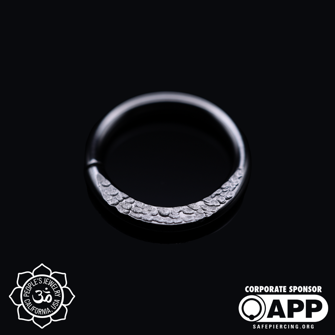 Peoples Jewelry Flattened Niobium Seam Rings - Laughing Buddha Studios SoCal