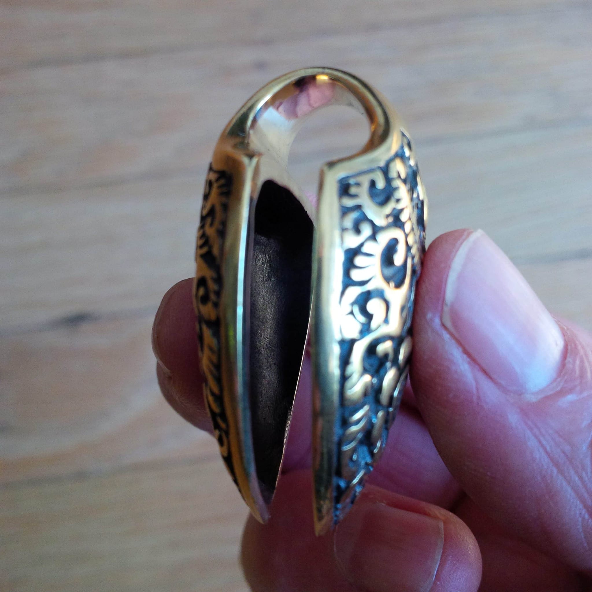Solid Brass Ornate Spades by Diablo Organics - Laughing Buddha Studios SoCal