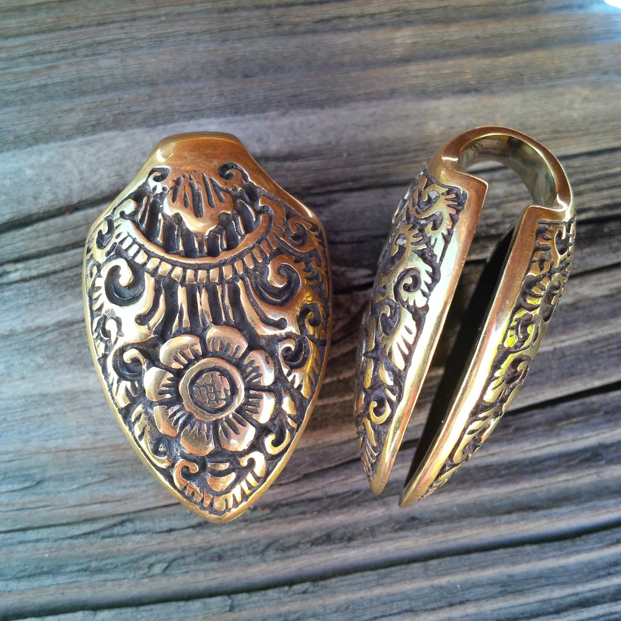 Solid Brass Ornate Spades by Diablo Organics - Laughing Buddha Studios SoCal