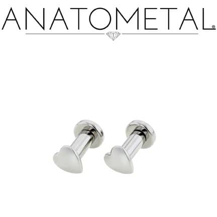 Heart Plugs by Anatometal - Laughing Buddha Studios SoCal
