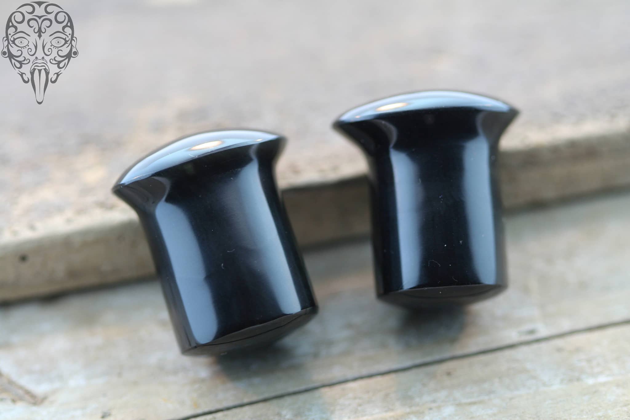 Rainbow Obsidian Conch Pegs - Laughing Buddha Studios SoCal