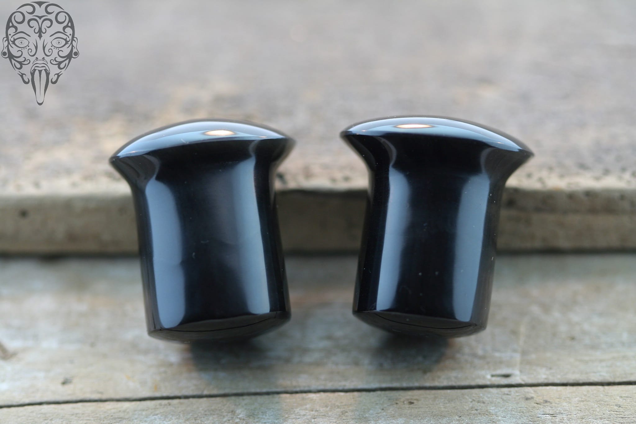 Rainbow Obsidian Conch Pegs - Laughing Buddha Studios SoCal