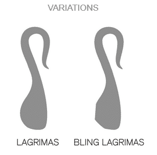 Dichroic Lagrimas in Bling and Mini by Gorilla Glass