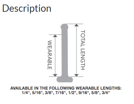 Gorilla Glass Tiny Flare Labret Retainers