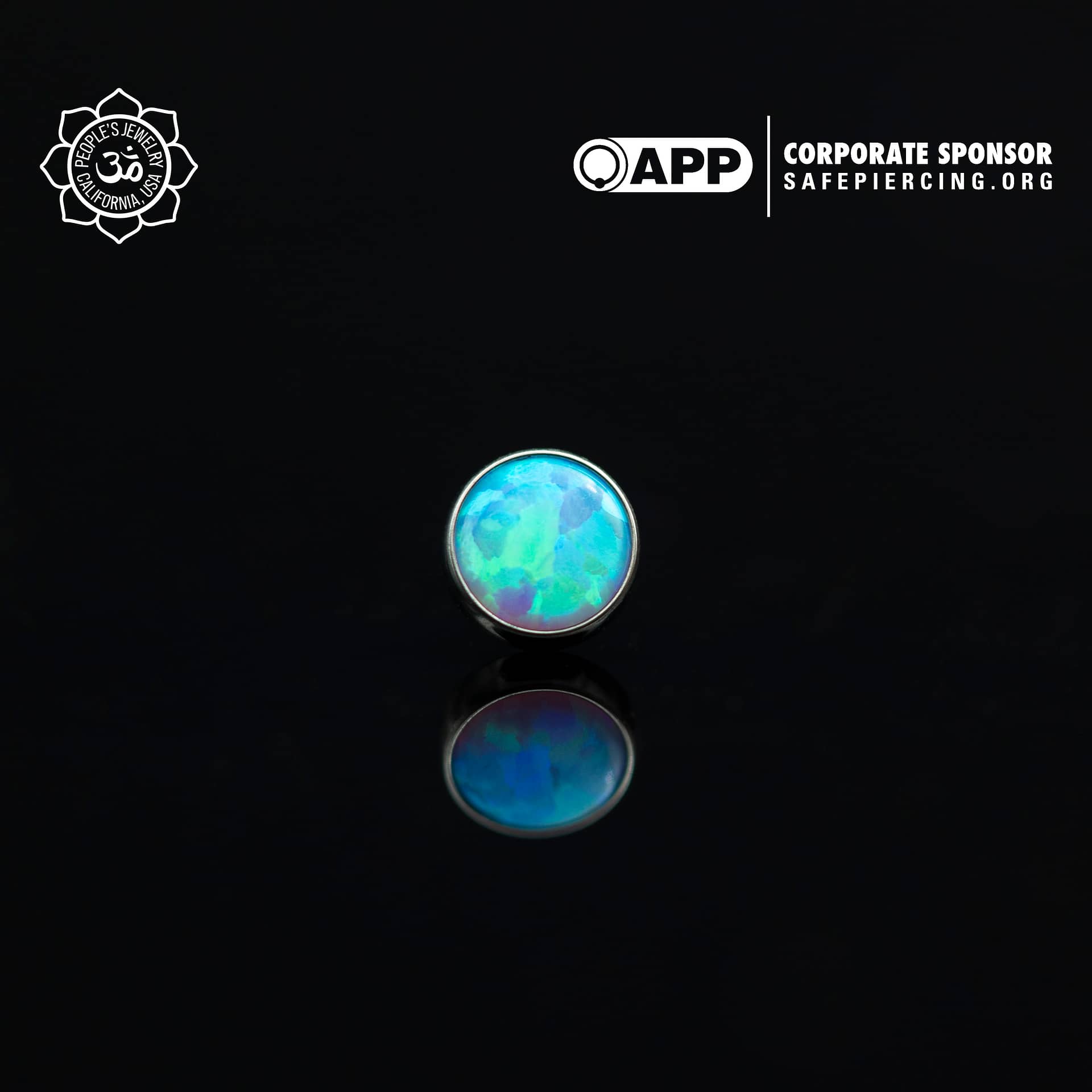Threadless Opal Cabochon Ends by Peoples Jewelry (5mm) - Laughing Buddha Studios SoCal