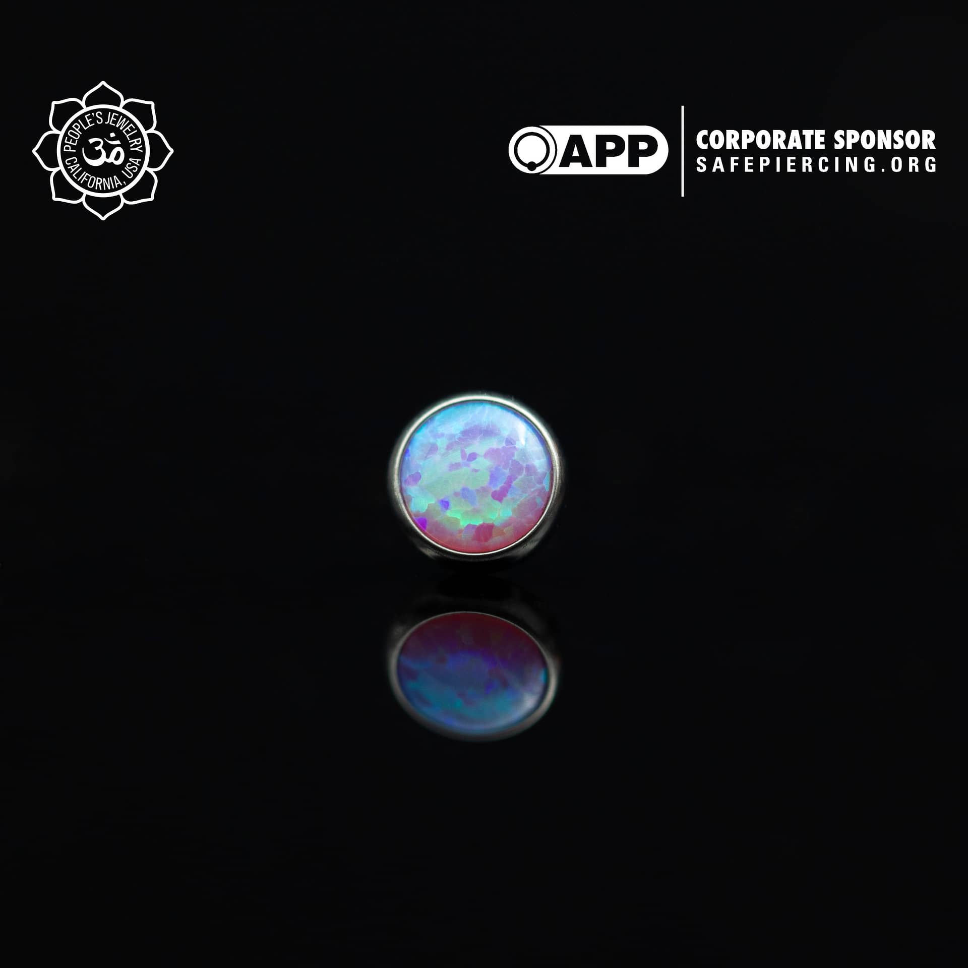 Threadless Opal Cabochon Ends by Peoples Jewelry - Laughing Buddha Studios SoCal