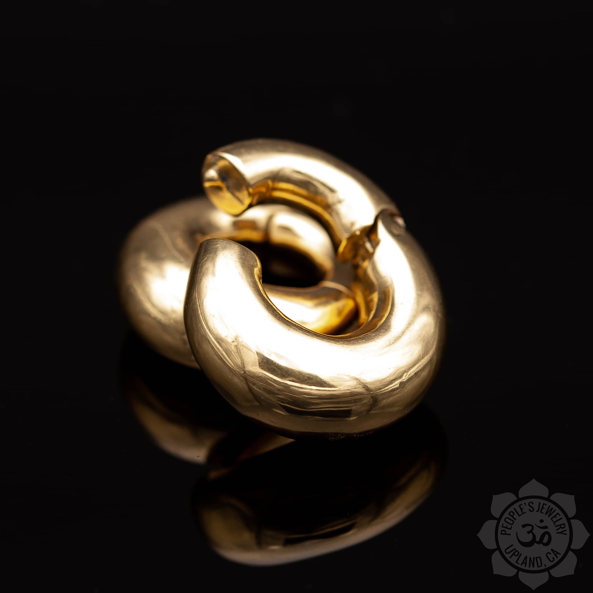 People's Jewelry Plain Brass Hinge Ring