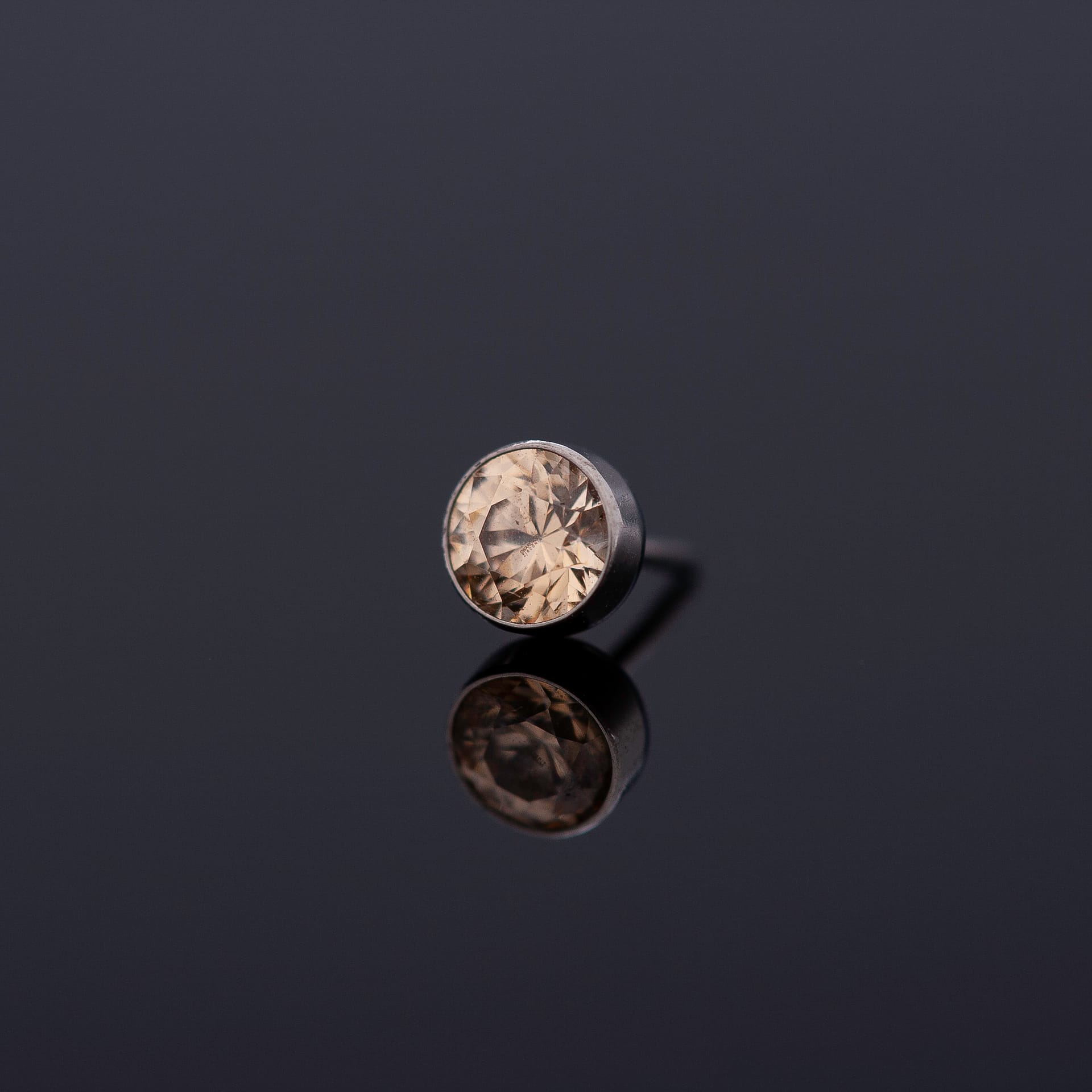 Threaded Titanium Bezel-Set Gems by Peoples Jewelry - Laughing Buddha Studios SoCal