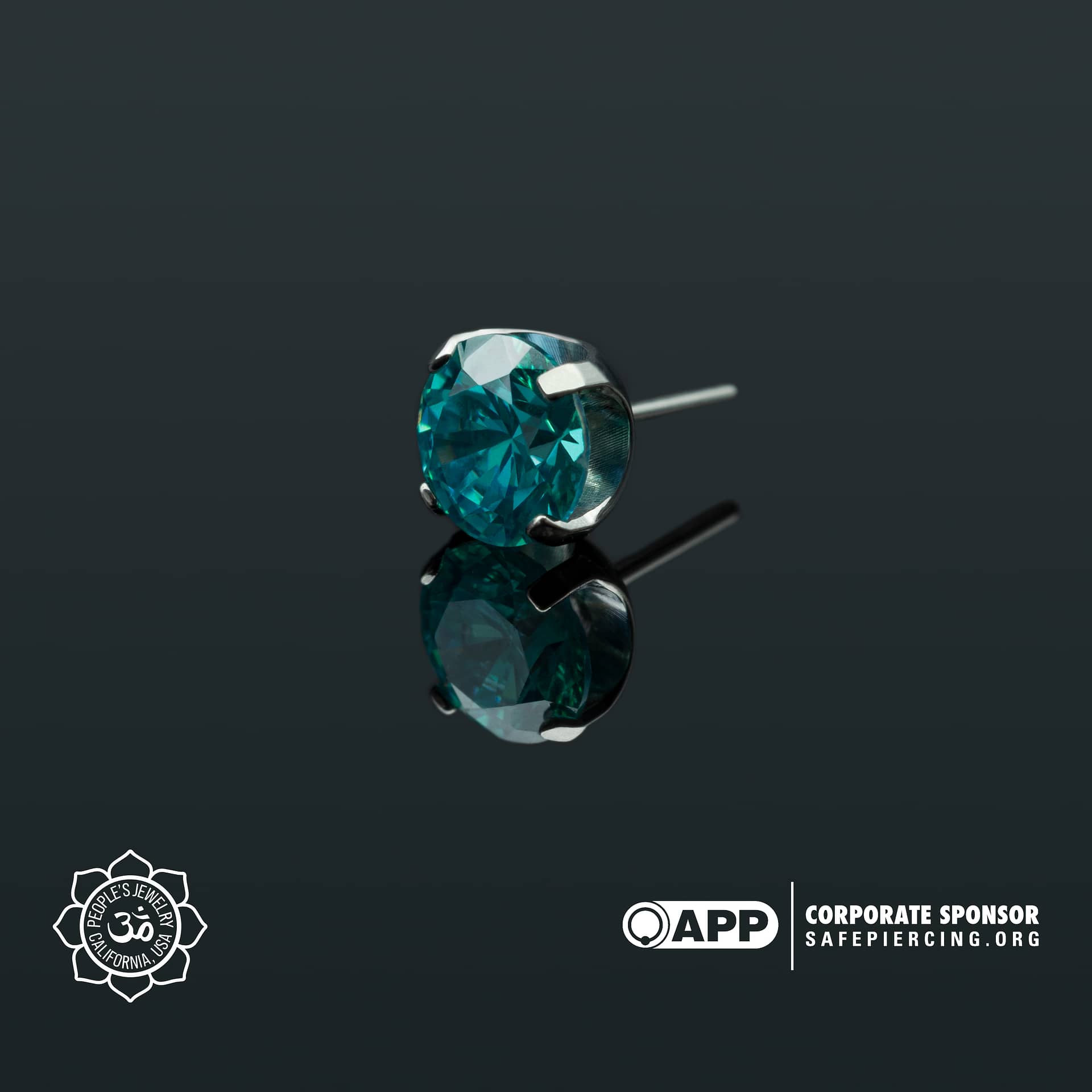 Threaded Titanium Prong-Set Gems by Peoples Jewelry - Laughing Buddha Studios SoCal