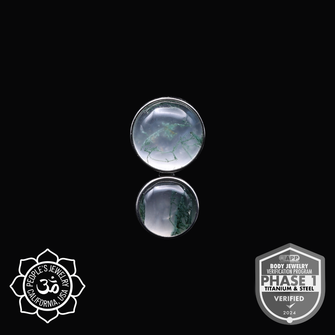 Natural Stone Two Gem Cluster - People's Jewelry