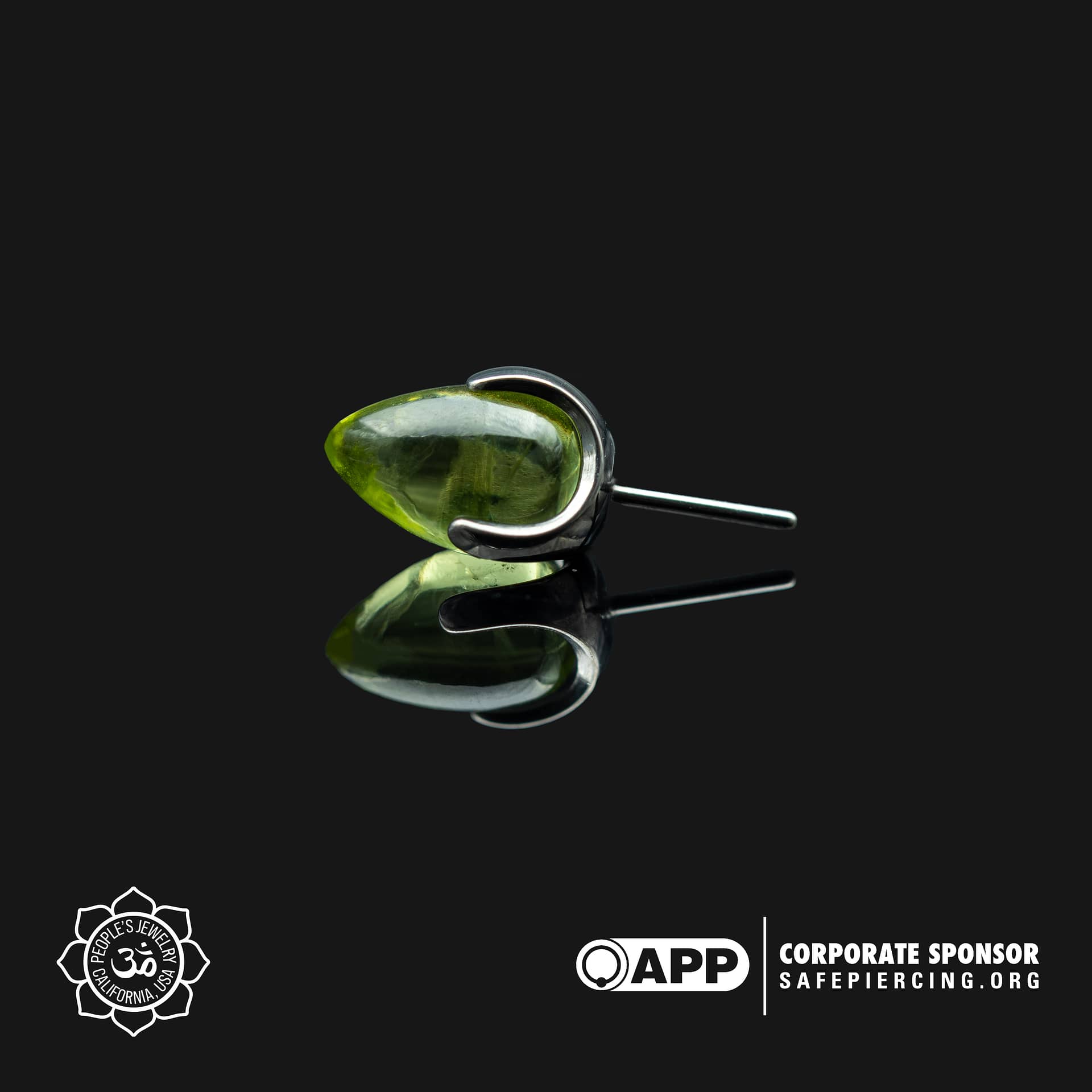 Claw-Set Natural Stone 4mm Bullets by Peoples Jewelry