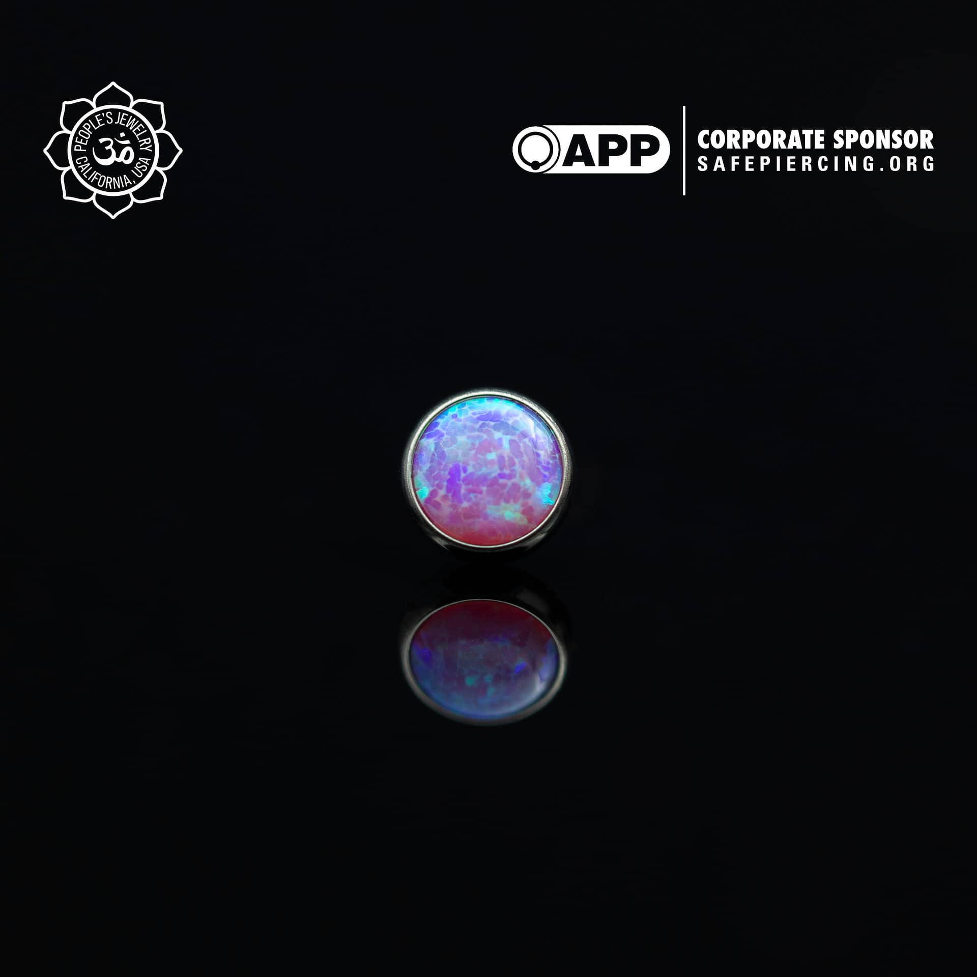 Threadless Opal Cabochon Ends by Peoples Jewelry (5mm) - Laughing Buddha Studios SoCal
