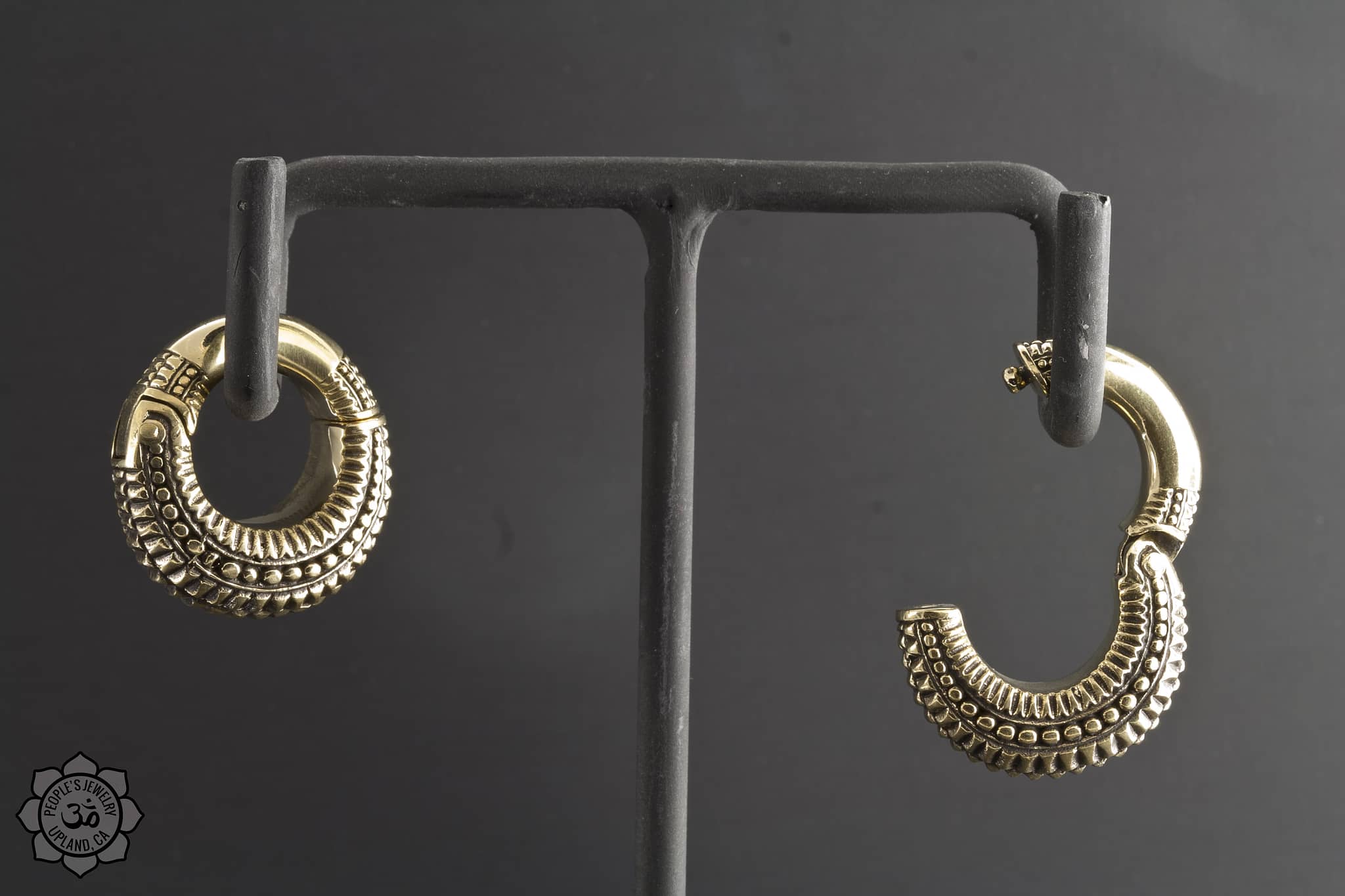 Intricate Brass Beaded Clickers by Peoples Jewelry - Laughing Buddha Studios SoCal