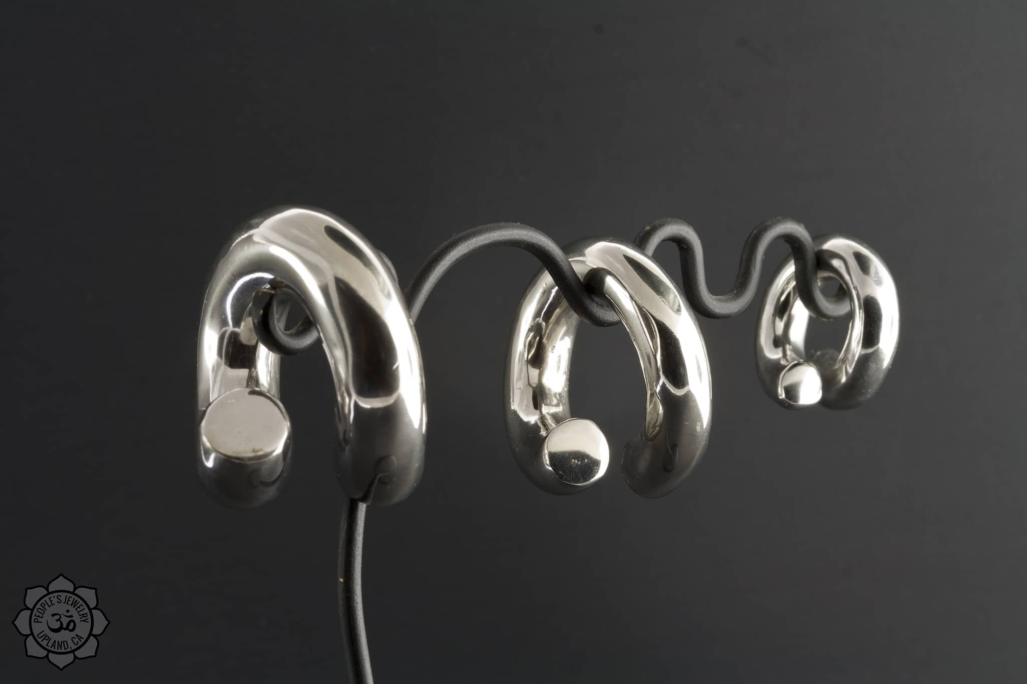 White or Yellow Brass Coils by Peoples Jewelry - Laughing Buddha Studios SoCal