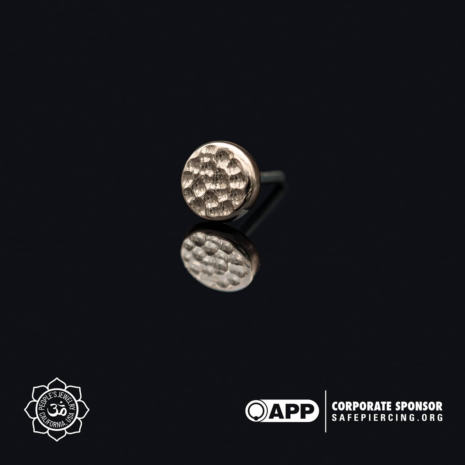 14k Gold Disk Ends by Peoples Jewelry