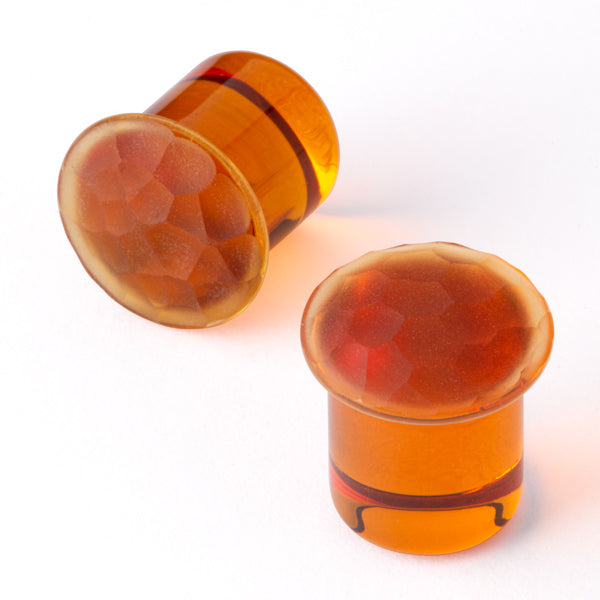 Gorilla Glass Martele Simple Plugs 12.7mm (1/2") - Laughing Buddha Studios SoCal