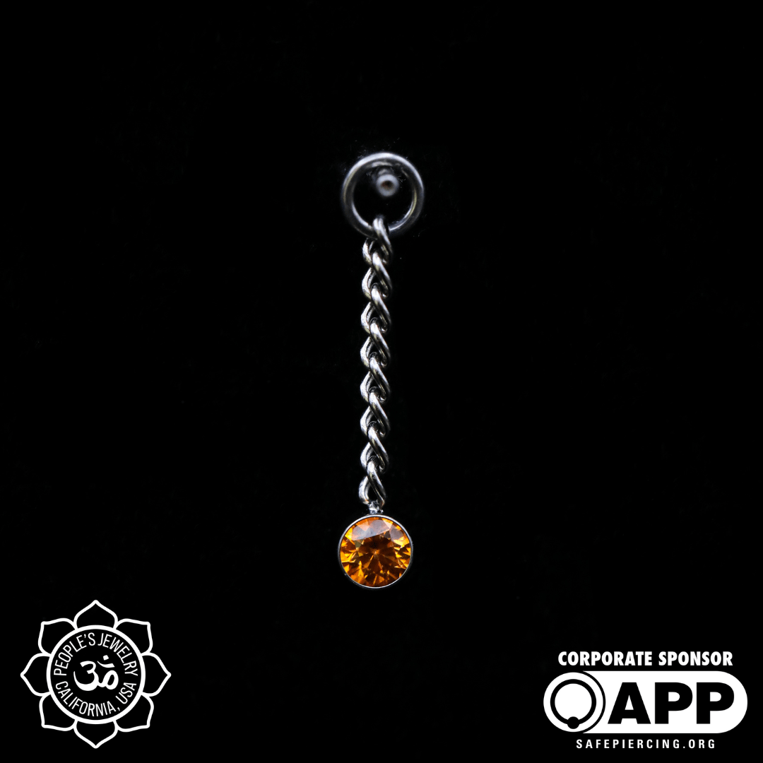 Gem Chain Dangles - People's Jewelry - Laughing Buddha Studios SoCal