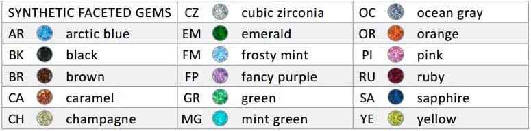 Neometal - Gold Bezel-Set Faceted Gems