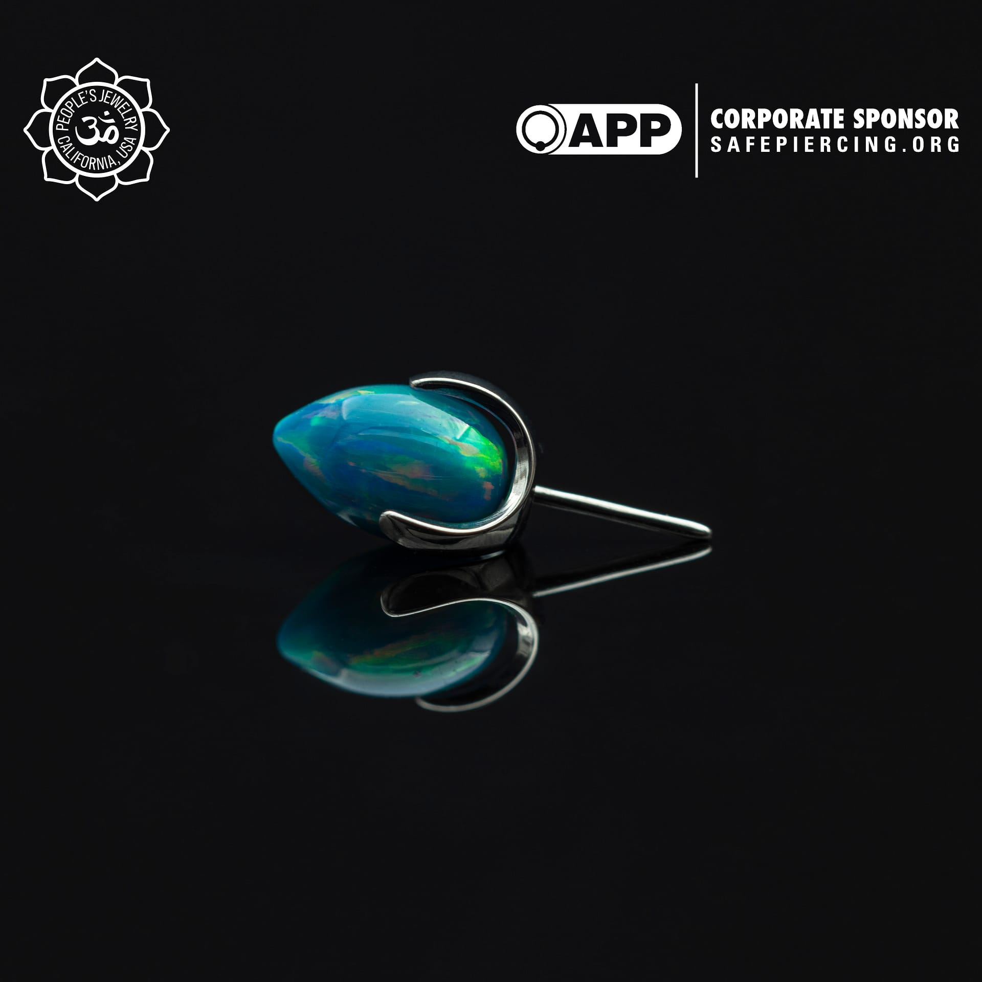 Threaded Claw-Set Opal Bullets by Peoples Jewelry - Laughing Buddha Studios SoCal