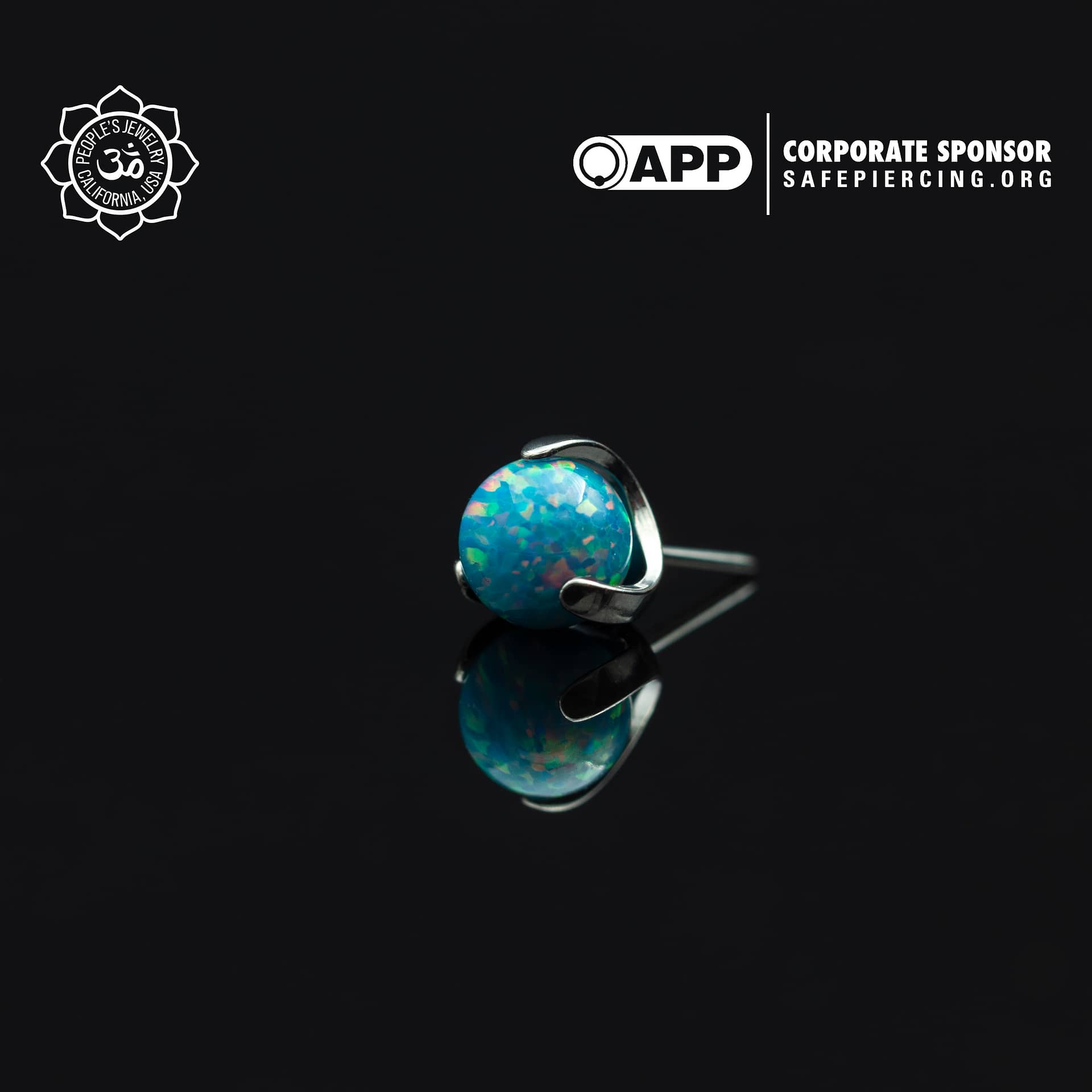 Threadless Claw-Set Opal Balls by Peoples Jewelry