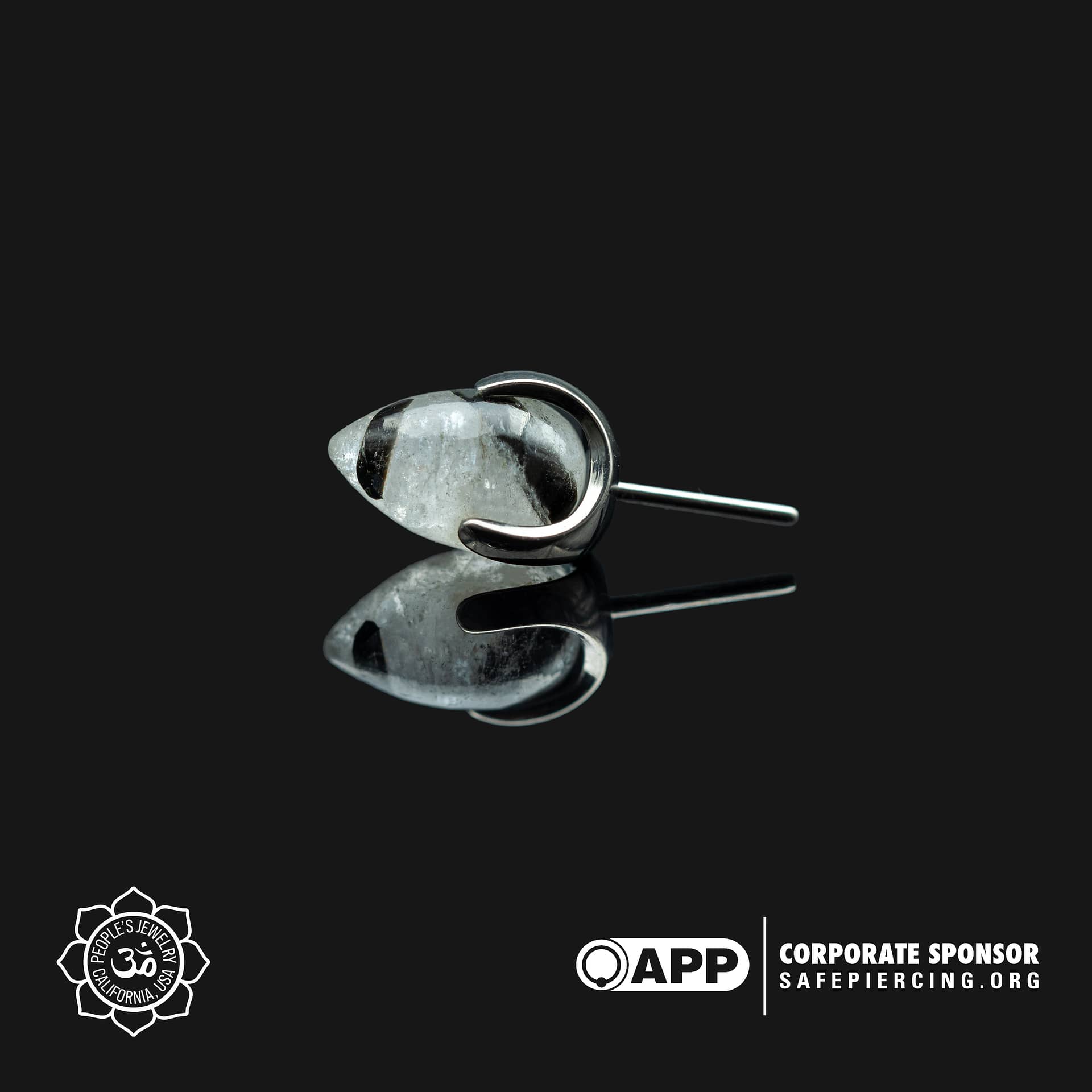 Claw-Set Natural Stone 4mm Bullets by Peoples Jewelry