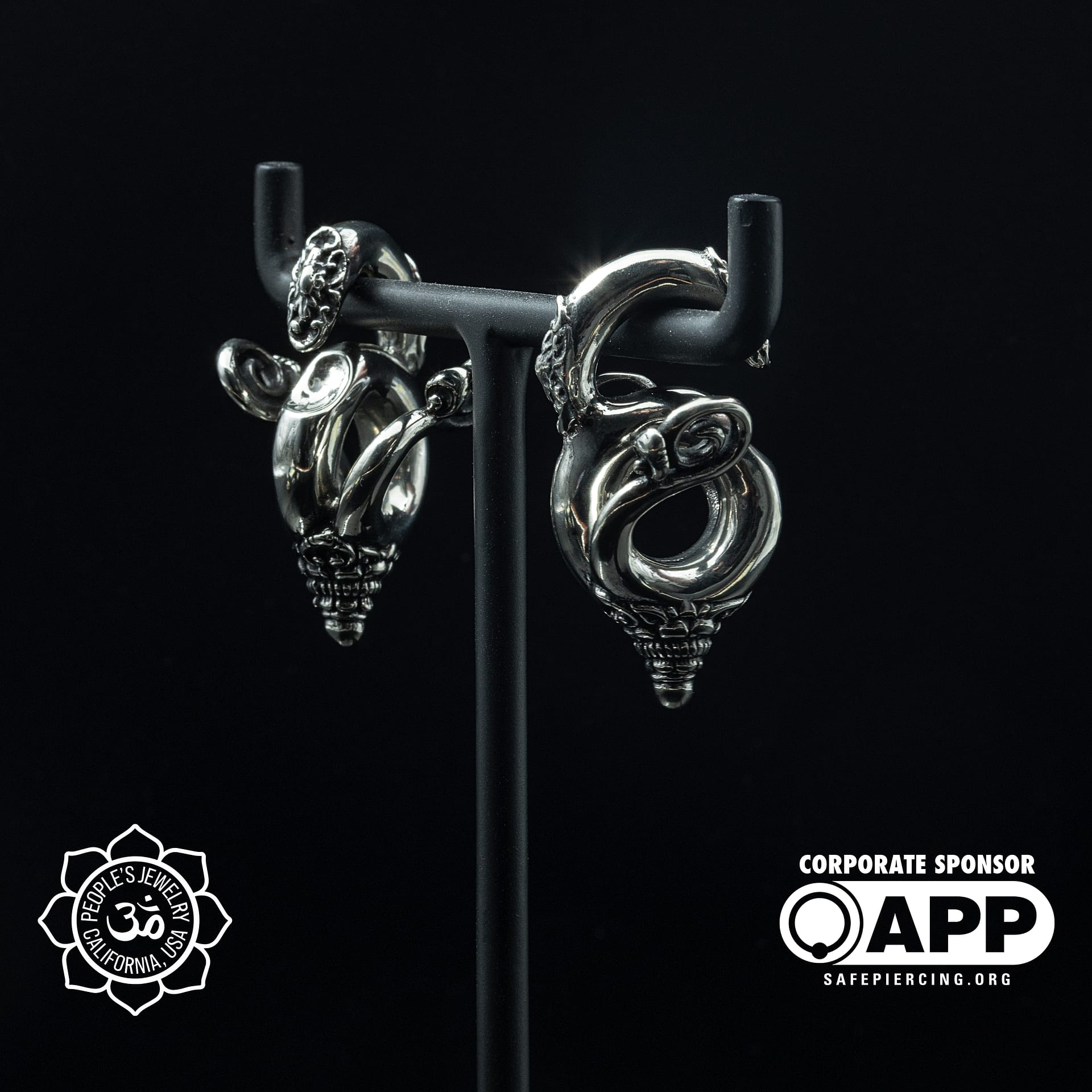 Brass Borneo Swans by Peoples Jewelry - Laughing Buddha Studios SoCal