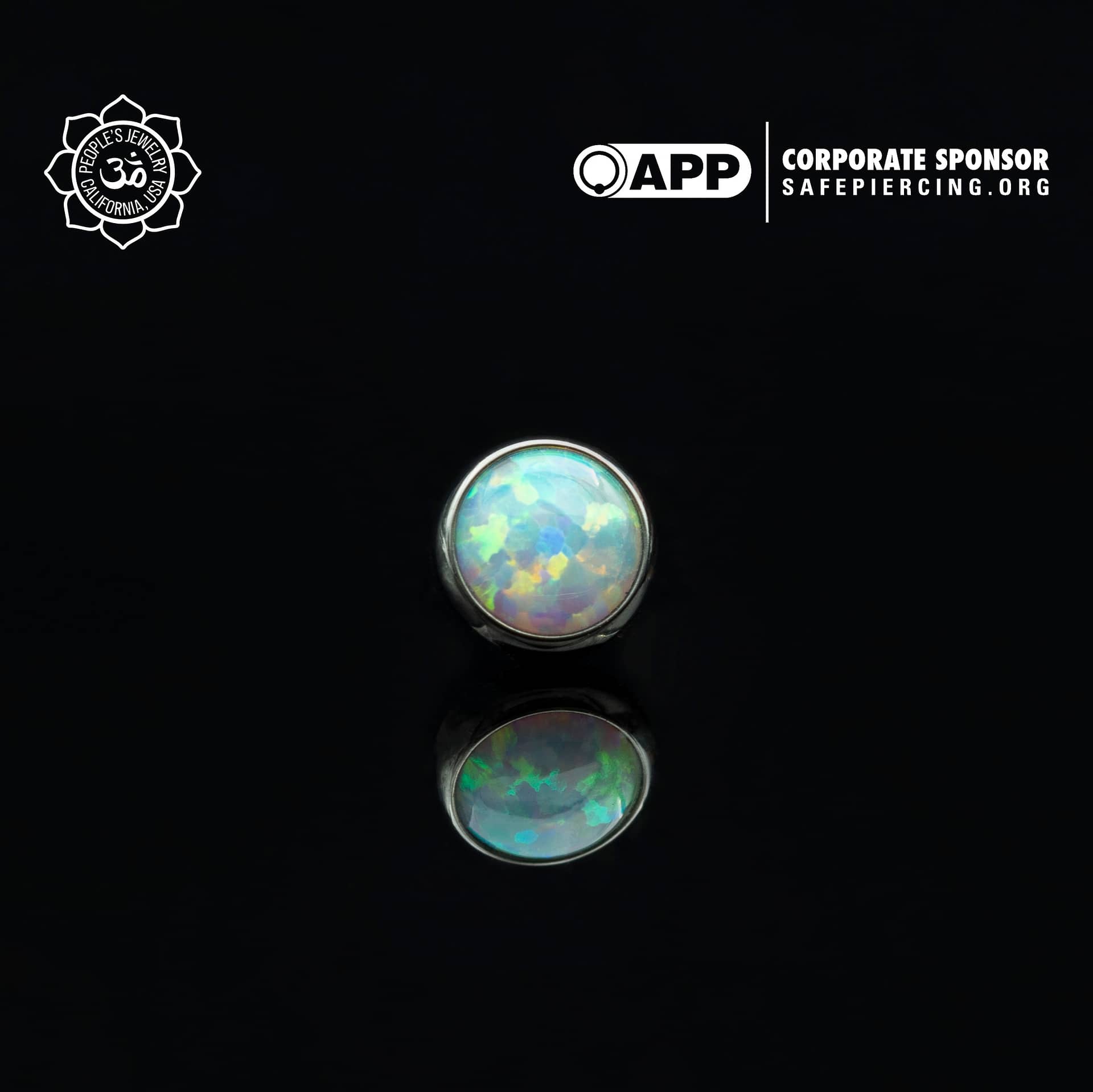 Threadless Opal Cabochon Ends by Peoples Jewelry (5mm) - Laughing Buddha Studios SoCal