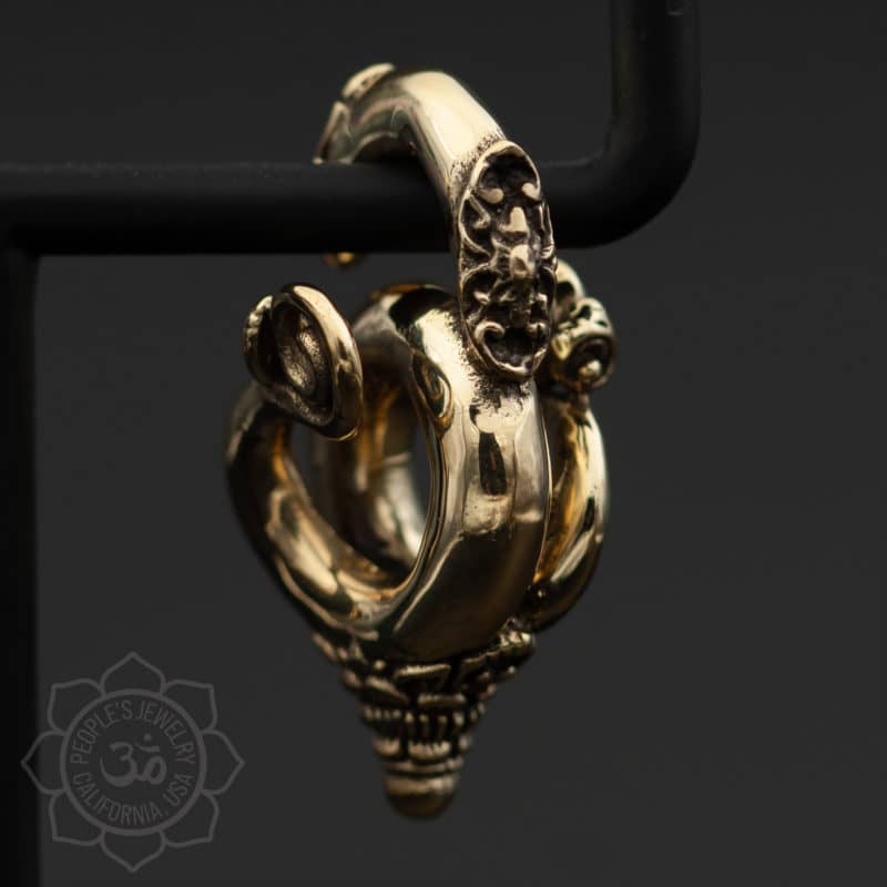 Brass Borneo Swans by Peoples Jewelry - Laughing Buddha Studios SoCal