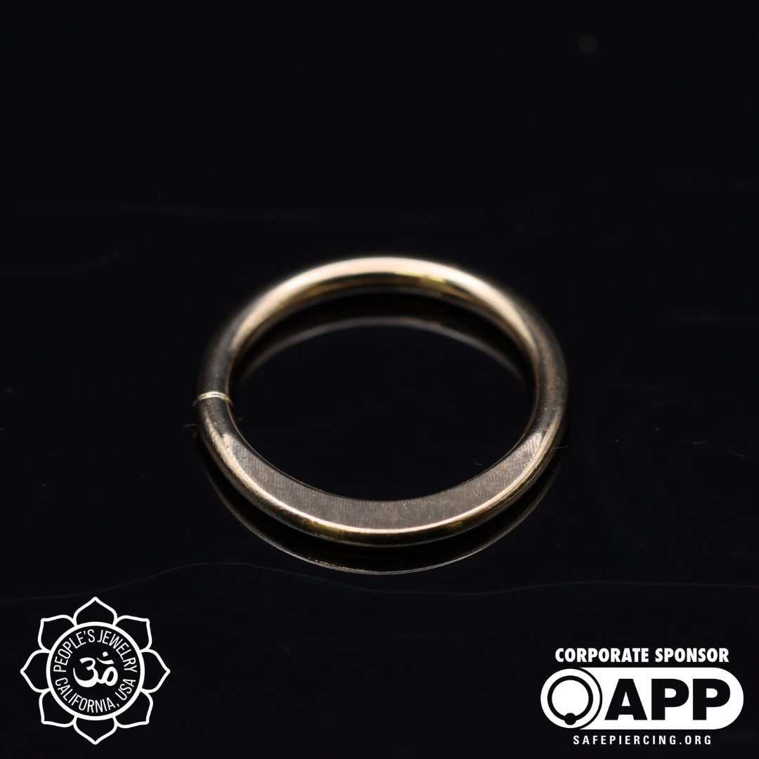 14k Gold Flattened Rings - People's Jewelry